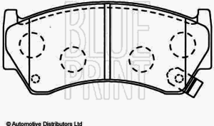 Тормозные колодки BLUE PRINT ADN14285 - Фото 1