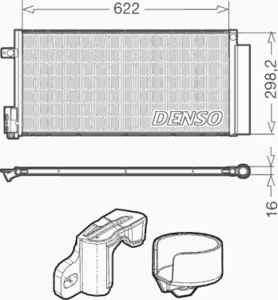 Радиатор кондиционера DENSO DCN13110