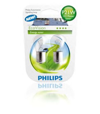 Лампа накаливания PHILIPS 12498 ECOB2 (фара дальнего света, фонарь указателя поворота, фонарь освещения номерного знака, стояночные огни / габаритные фонари) - Фото 1
