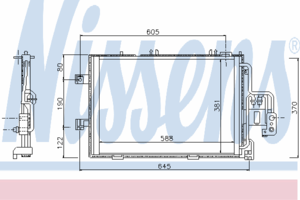 Радиатор кондиционера NISSENS 94721