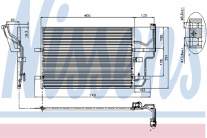 Радиатор кондиционера NISSENS 94902