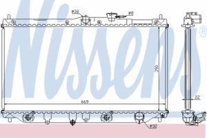 Радиатор охлаждения NISSENS 622831