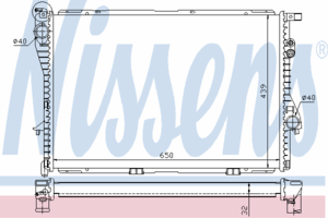 Радиатор охлаждения NISSENS 60603A