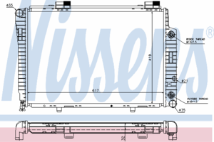 Радиатор охлаждения NISSENS 62756A
