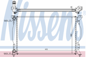 Радиатор охлаждения NISSENS 60304A