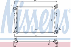 Радиатор охлаждения NISSENS 62028A