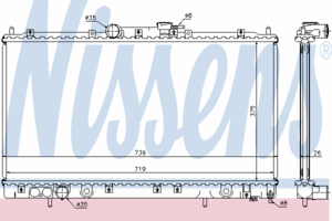Радиатор охлаждения NISSENS 62868A