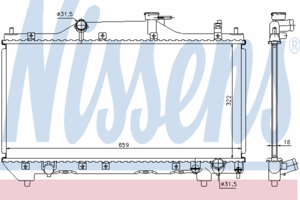 Радиатор охлаждения NISSENS 64640A