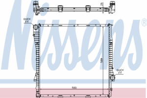 Радиатор охлаждения NISSENS 60789A