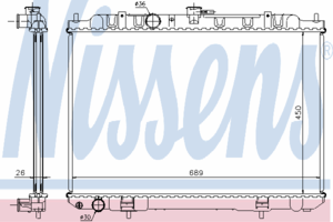 Радиатор охлаждения NISSENS 68705A
