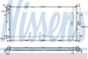 Радиатор охлаждения NISSENS 65273A