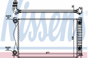Радиатор охлаждения NISSENS 60237A