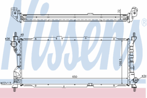 Радиатор охлаждения NISSENS 63286A