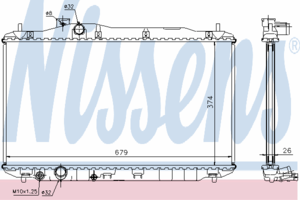 Радиатор охлаждения NISSENS 68134A