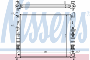 Радиатор охлаждения NISSENS 62577A
