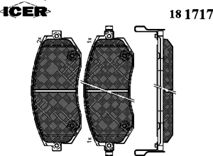 Тормозные колодки ICER 181717