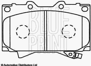 Тормозные колодки BLUE PRINT ADT342117 - Фото 1