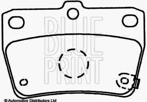 Тормозные колодки BLUE PRINT ADT342122 - Фото 1