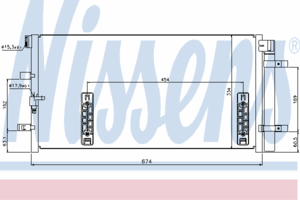 Радиатор кондиционера NISSENS 940042