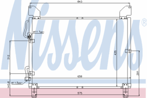 Радиатор кондиционера NISSENS 94861