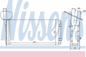 Радиатор отопителя NISSENS 73965