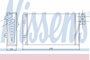 Радиатор отопителя NISSENS 72936