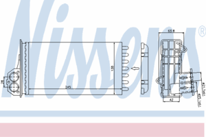 Радиатор отопителя NISSENS 72941