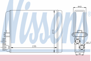 Радиатор отопителя NISSENS 73641