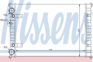 Радиатор охлаждения NISSENS 639981