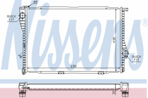 Радиатор охлаждения NISSENS 60648A