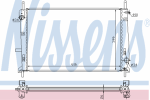 Радиатор охлаждения NISSENS 62056A