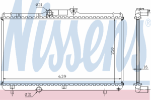 Радиатор охлаждения NISSENS 64786A
