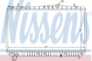 Радиатор охлаждения NISSENS 61664
