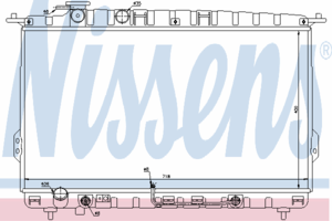 Радиатор охлаждения NISSENS 67027