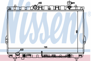 Радиатор охлаждения NISSENS 67030