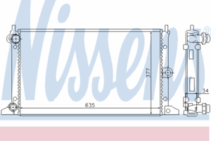 Радиатор охлаждения NISSENS 67304