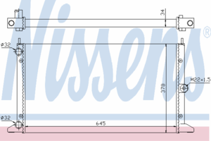 Радиатор охлаждения NISSENS 67305