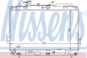 Радиатор охлаждения NISSENS 67481