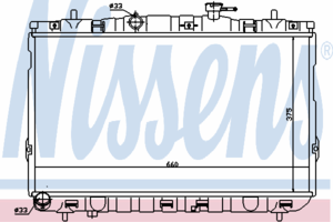 Радиатор охлаждения NISSENS 67494