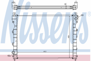 Радиатор охлаждения NISSENS 64310A