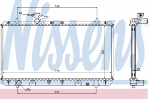Радиатор охлаждения NISSENS 64167A