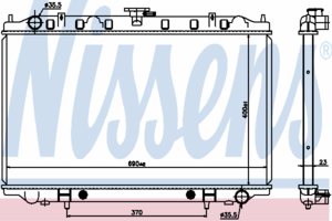 Радиатор охлаждения NISSENS 67352