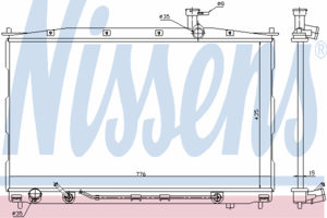 Радиатор охлаждения NISSENS 67505