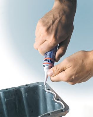 Прокладка, крышка картера (блок-картер двигателя) ELRING 030.790 Dirko special silicone - Фото 2
