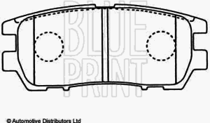 Тормозные колодки BLUE PRINT ADC44243 - Фото 1