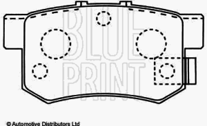 Тормозные колодки BLUE PRINT ADH24264 - Фото 1