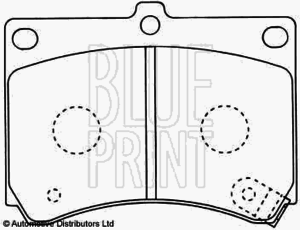 Тормозные колодки BLUE PRINT ADM54227 - Фото 1