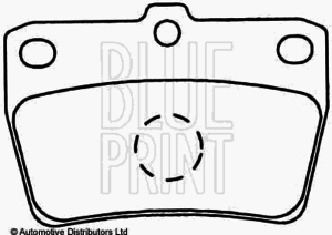 Тормозные колодки BLUE PRINT ADT342122 - Фото 2