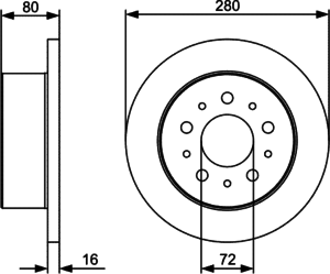 Тормозной диск BOSCH 0 986 479 399