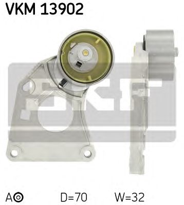 Натяжной ролик ремня ГРМ SKF VKM 13902